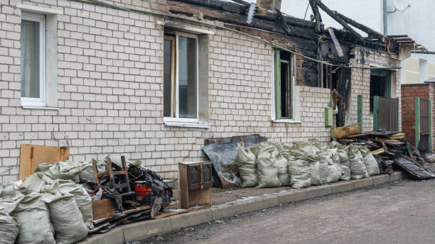 Professional Fire Damage Removal technician working in Oaks, PA